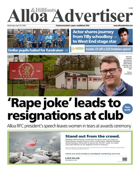 Cover of Alloa Advertiser