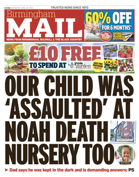 Cover of Birmingham Mail