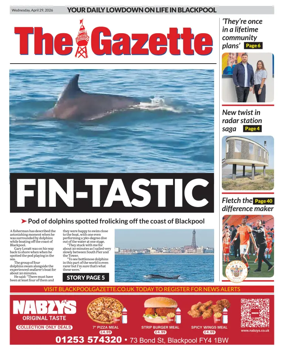 Cover of Blackpool Gazette