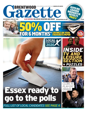 Cover of Brentwood Gazette