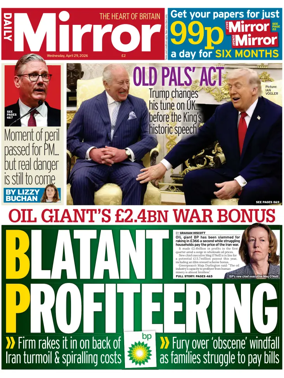 Cover of Daily Mirror