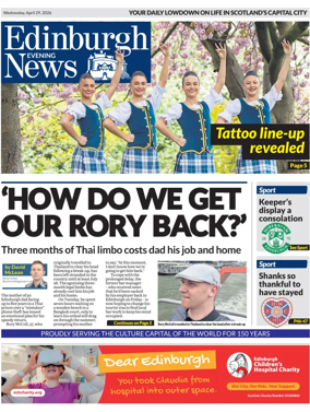 Cover of Edinburgh Evening News