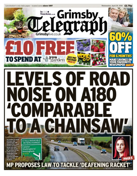 Cover of Grimsby Telegraph