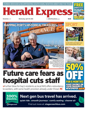 Cover of Herald Express (Torbay Brixham & South Hams Edition)
