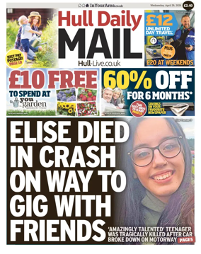 Cover of Hull Daily Mail