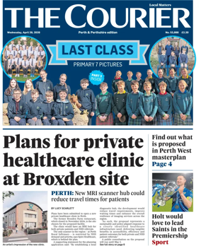 Cover of The Courier & Advertiser (Perth and Perthshire Edition)