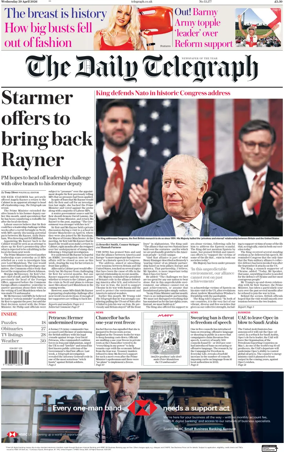 Cover of The Daily Telegraph