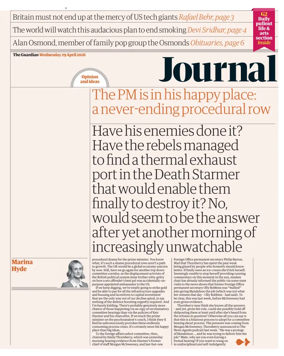 Cover of The Guardian e-paper Journal