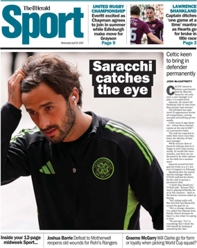 Cover of Herald Sport