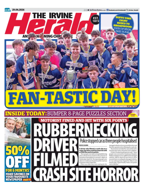 Cover of The Irvine Herald and Kilwinning Chronicle