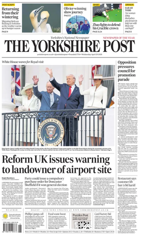 Cover of Yorkshire Post