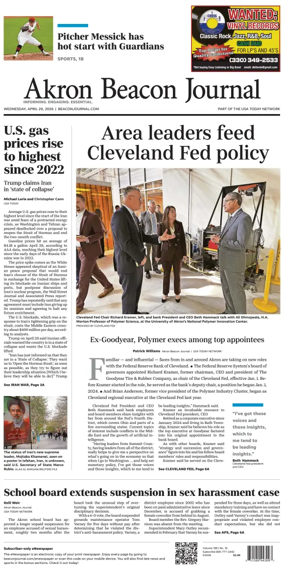 Cover of Akron Beacon Journal