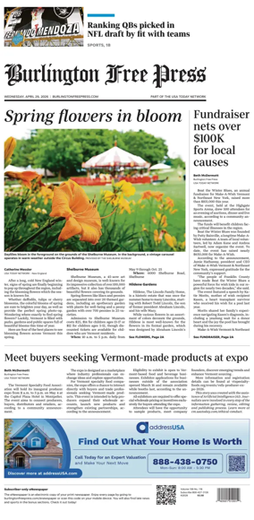 Cover of Burlington Free Press