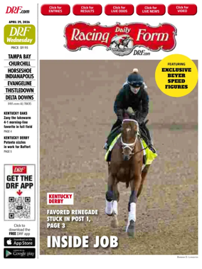 Cover of Daily Racing Form National Digital Edition