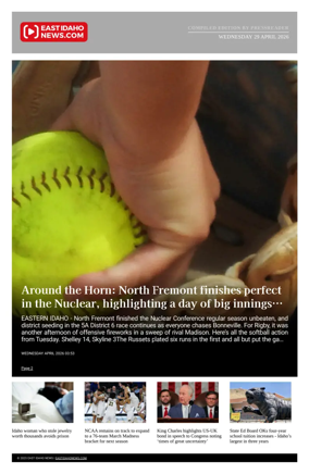 Cover of East Idaho News