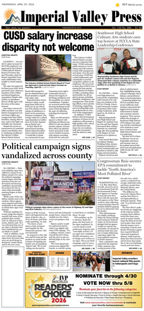 Cover of Imperial Valley Press