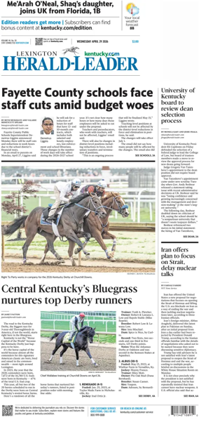 Cover of Lexington Herald-Leader