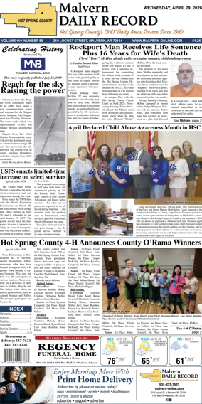 Cover of Malvern Daily Record