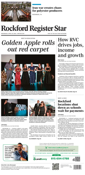 Cover of Rockford Register Star