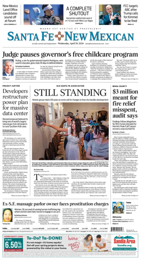 Cover of Santa Fe New Mexican