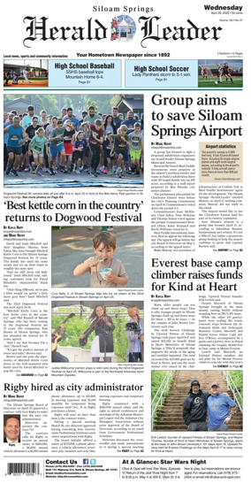 Cover of Siloam Springs Herald Leader