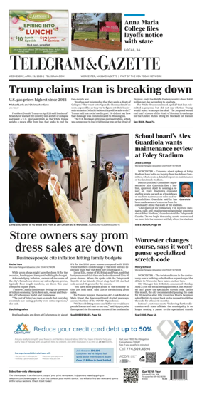 Cover of Telegram & Gazette