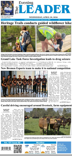 Cover of The Evening Leader