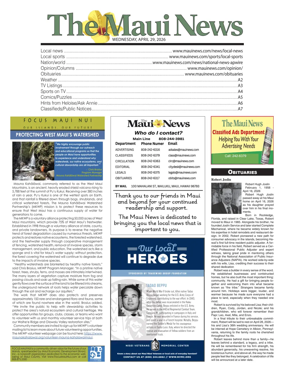 Cover of The Maui News