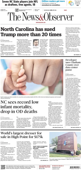 Cover of The News & Observer