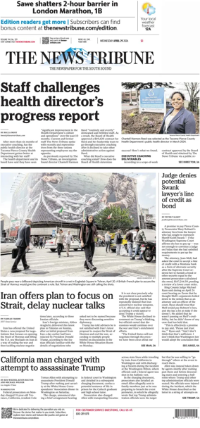 Cover of The News Tribune