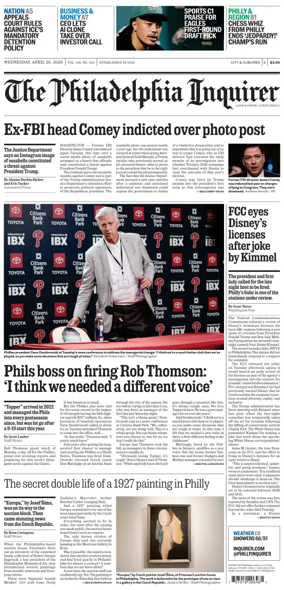 Cover of The Philadelphia Inquirer (South Jersey edition)