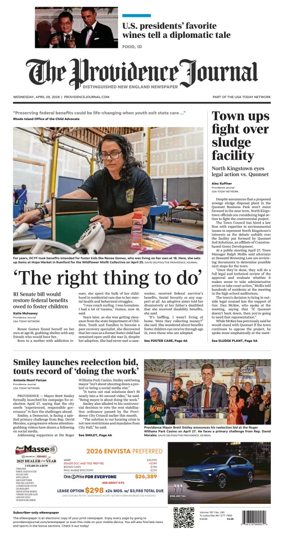 Cover of The Providence Journal