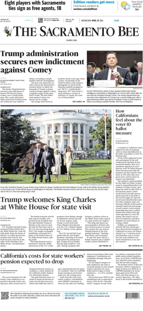 Cover of The Sacramento Bee