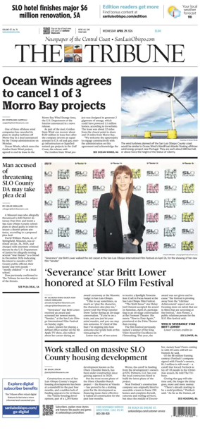 Cover of The Tribune (SLO)