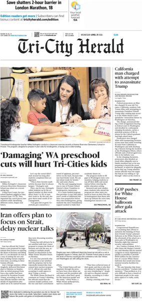 Cover of Tri-City Herald