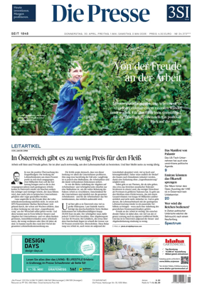 Cover of Die Presse