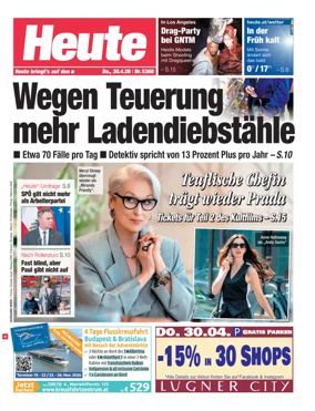 Cover of Heute - Wien Ausgabe