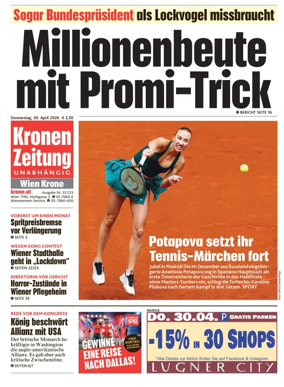 Cover of Kronen Zeitung