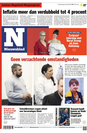 Cover of Het Nieuwsblad