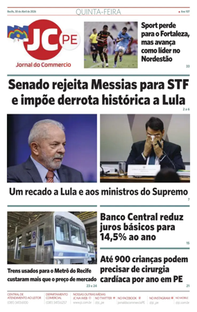 Cover of Jornal do Commercio