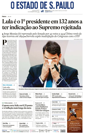 Cover of O Estado de S. Paulo
