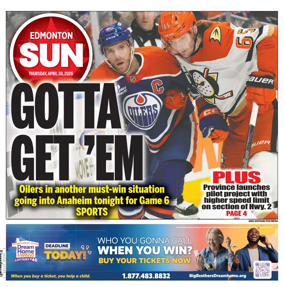 Cover of Edmonton Sun