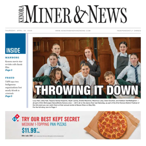 Cover of Kenora Daily Miner and News