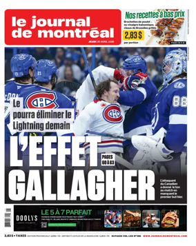 Cover of Le Journal de Montreal