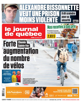 Cover of Le Journal de Quebec