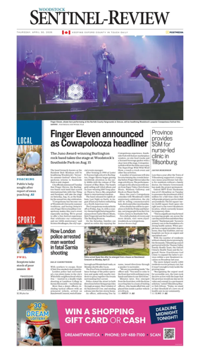 Cover of Sentinel-Review (Woodstock)
