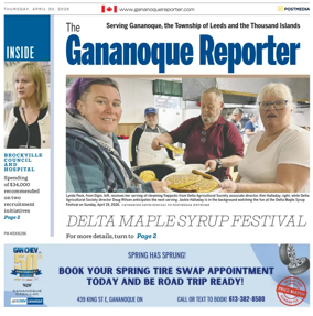 Cover of The Gananoque Reporter