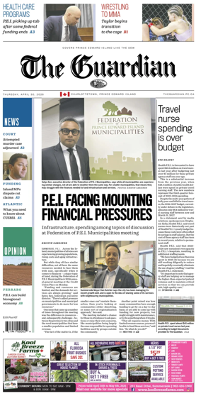 Cover of The Guardian (Charlottetown)