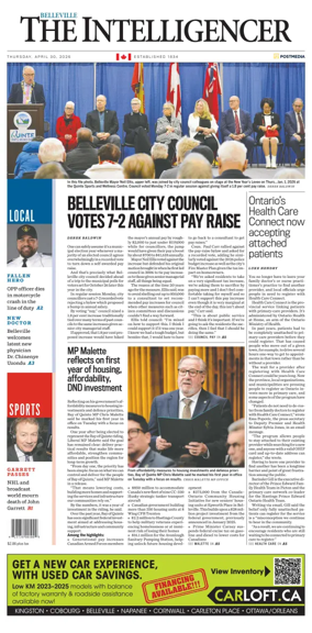 Cover of The Intelligencer (Belleville)
