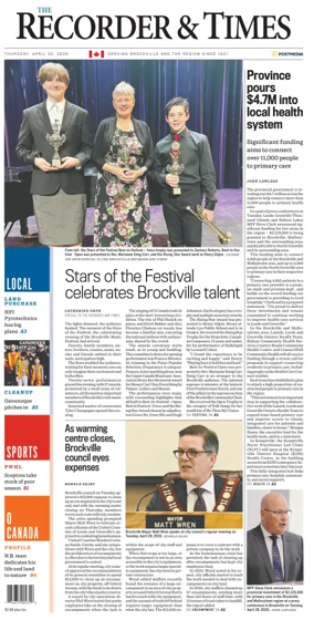 Cover of The Recorder & Times (Brockville)